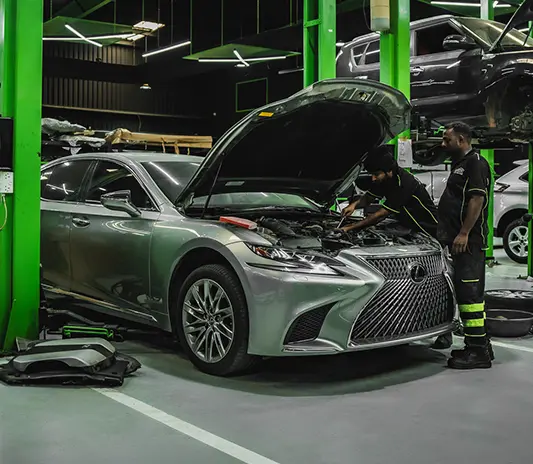 detailed minor services and maintenance at Exotic Auto Services workshop.